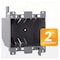 Adamax Old Work Electrical Outlet Box for Residential and Light Commercial Remodel, 2 Gang 25cu In, 3PK AG223R-3 - alternate 3